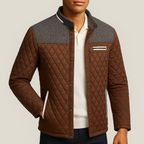 Veste Matelassée Homme Normandie – Veste Légère Matelassée à Épaulettes et Pressions Cachées