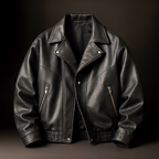 Blouson Aviateur en Cuir Vintage Homme Tarbes – Bomber Cuir Brut Zippé à 3 Poches