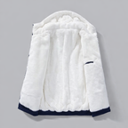Manteau en Jean à Capuche Homme Dieppe – Parka Denim Doublée Chaude, Capuche Ajustable
