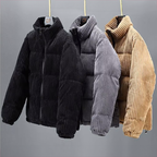 Manteau en Velours Côtelé Homme Chambord – Veste Épaisse Zippée Doublée avec Cordon Ajustable