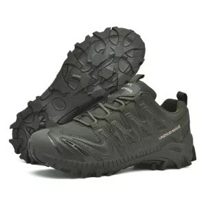 Chaussures de Randonnée Imperméables Homme Pyrénées – Bottines Tactiques Montantes à Semelle Crantée