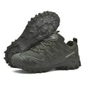 Chaussures de Randonnée Imperméables Homme Pyrénées – Bottines Tactiques Montantes à Semelle Crantée