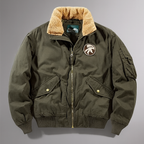 Manteau Doublé Homme Charles – Veste Chaude Isolante en Coton Stretch à Zip