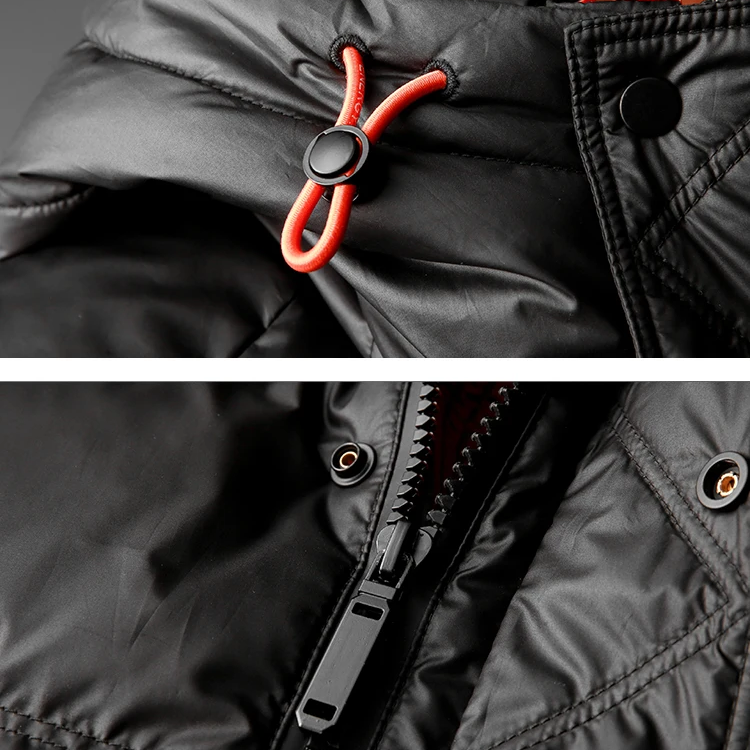Doudoune en Duvet de Canard Homme Courchevel – Manteau d'Hiver Chaud Imperméable à Col Montant