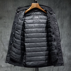 Veste en Jean à Capuche Homme Corbeau – Hoodie Denim Doublé Thermique, Capuche Amovible