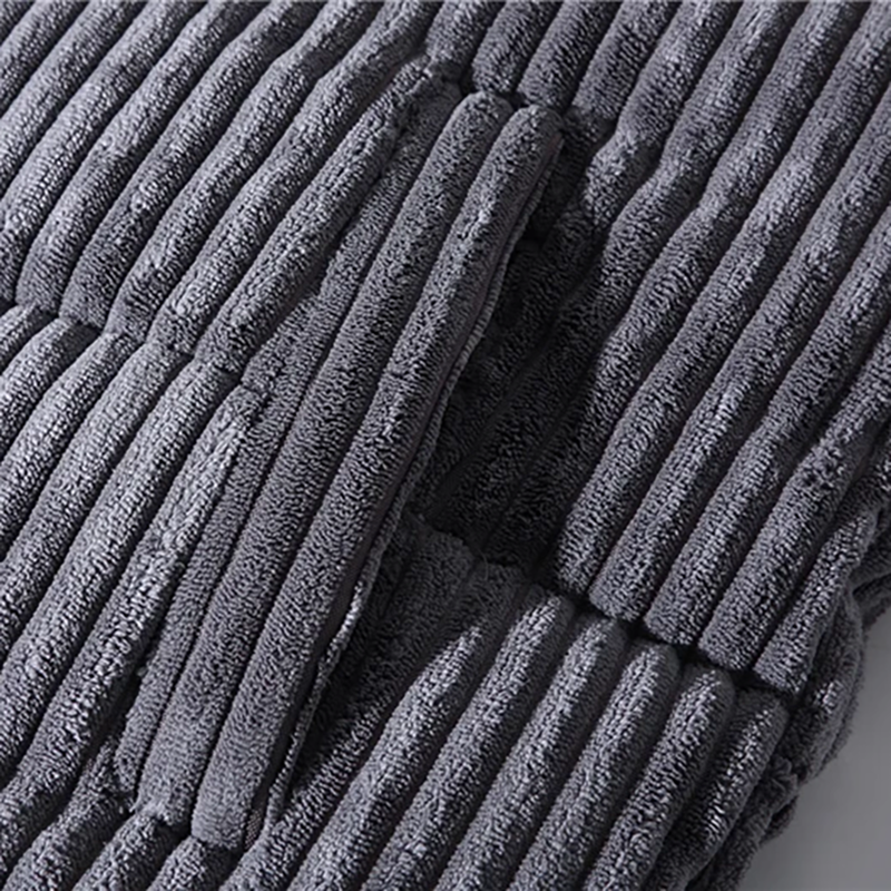 Manteau en Velours Côtelé Homme Chambord – Veste Épaisse Zippée Doublée avec Cordon Ajustable