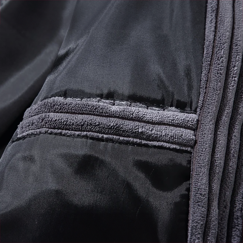 Manteau en Velours Côtelé Homme Chambord – Veste Épaisse Zippée Doublée avec Cordon Ajustable
