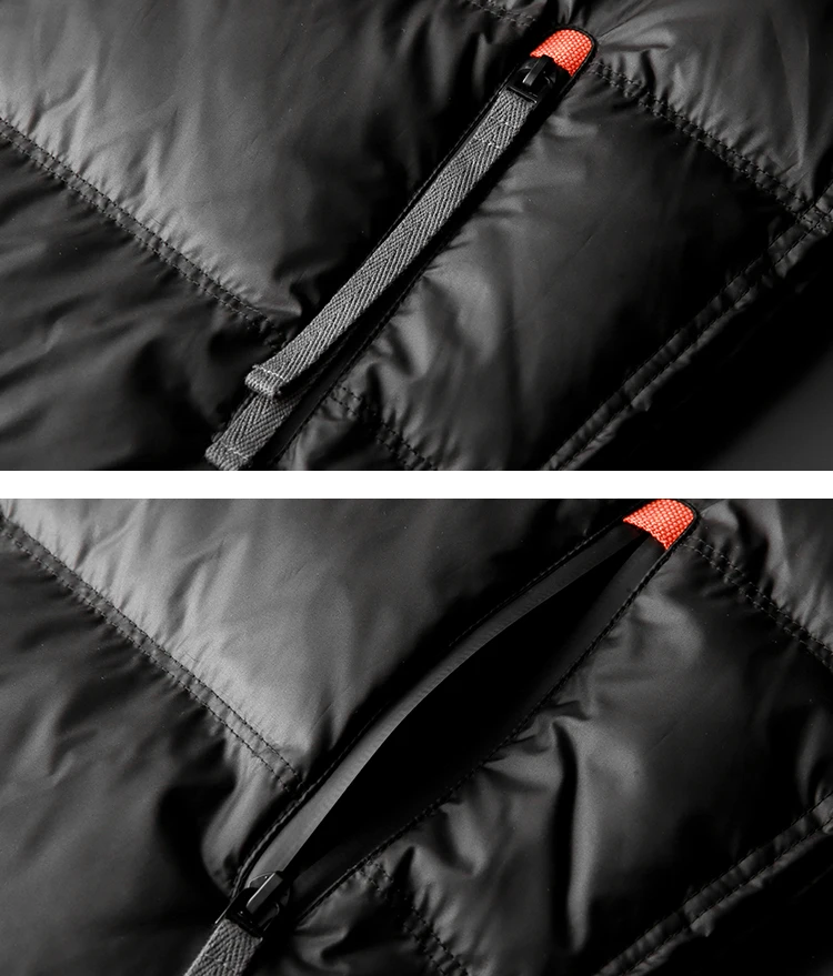 Doudoune en Duvet de Canard Homme Courchevel – Manteau d'Hiver Chaud Imperméable à Col Montant