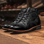 Bottes en Cuir Homme Auvergne – Boots Robustes Classiques Confortables pour Tous les Jours