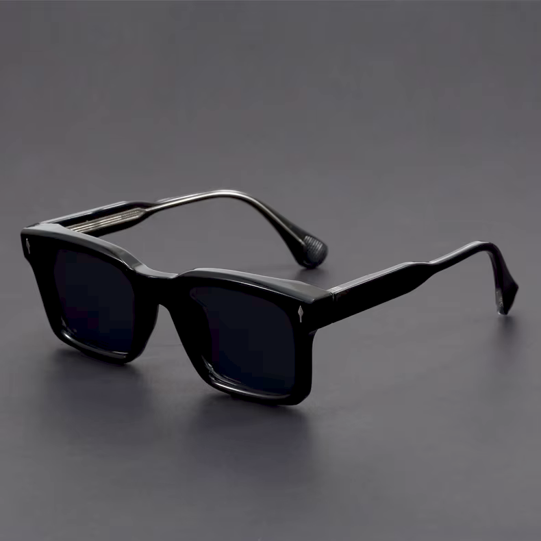 Lunettes de Soleil Carrées Homme Toulon – Monture Rétro Épaisse Légère, Protection UV400