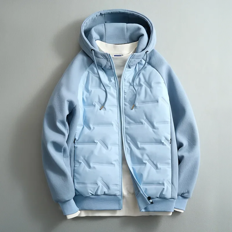 Manteau à Capuche Homme Corbières – Parka Chaude en Coton à Capuche Ajustable et Poches Chauffe-Mains