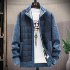 Veste Polaire Zippée Homme Camille – Pull Zippé Isolé Duvet de Canard à 3 Poches