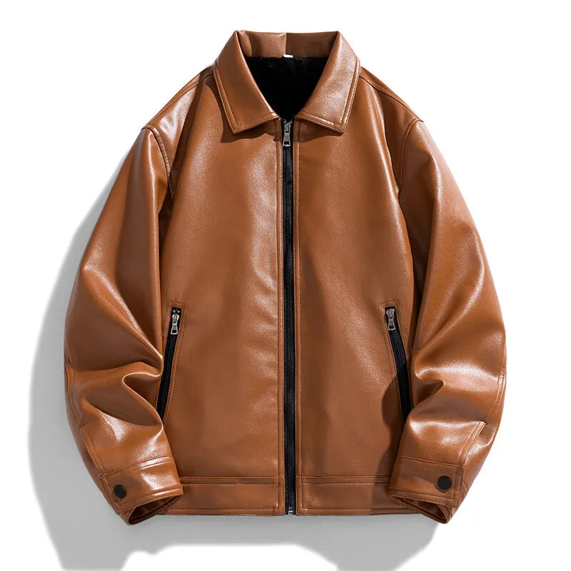 Blouson Aviateur en Cuir Homme Belmont – Bomber Cuir Grain Souple à Col Montant
