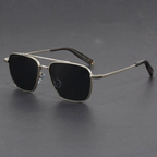 Lunettes de Soleil Aviateur Homme Saint-Tropez – Monture Titane Légère, Verres Anti-Rayures UV400