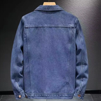 Veste en Jean Trucker Homme Lozère – Veste Denim Délavée Boutonnée à Col Classique
