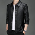 Veste en Simili Cuir Homme Cannes – Blouson Boutonné Style Italien Années 60, Finition Mate