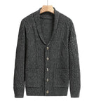 Blazer en Maille Homme Marly – Veste Tricotée Douce à Motif Tressé, Coupe Décontractée