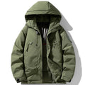Manteau à Capuche Homme Brécourt – Doudoune Imperméable Garnie de Duvet de Canard, Chaude et Légère