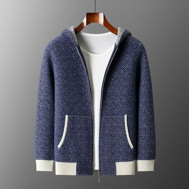 Sweat à Capuche en Cachemire Homme Vendôme – Hoodie 100 % Cachemire Doux et Léger