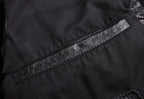 Veste en Cuir Boutonnée Homme Bastien – Blouson Cuir Véritable Vintage à 4 Poches