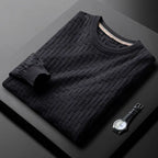 Pull Jacquard en Laine Homme Colmar – Haut Manches Longues Maille Texturée Extensible