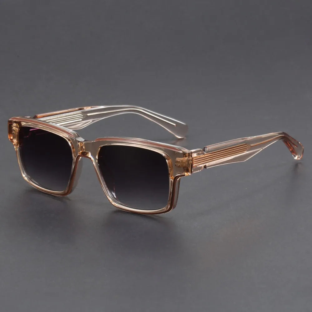 Lunettes de Soleil Carrées Rétro Homme Riviera – Monture Épaisse Légère, Protection UV400
