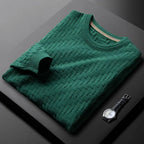 Pull Jacquard en Laine Homme Colmar – Haut Manches Longues Maille Texturée Extensible