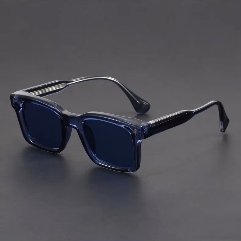 Lunettes de Soleil Carrées Homme Toulon – Monture Rétro Épaisse Légère, Protection UV400