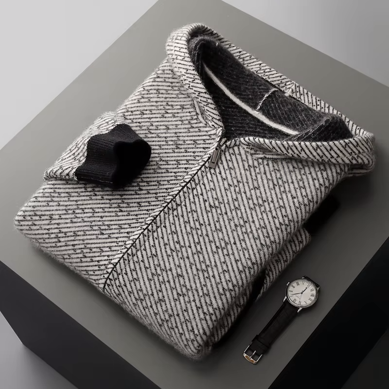 Sweat à Capuche en Cachemire Homme Vendôme – Hoodie 100 % Cachemire Doux et Léger