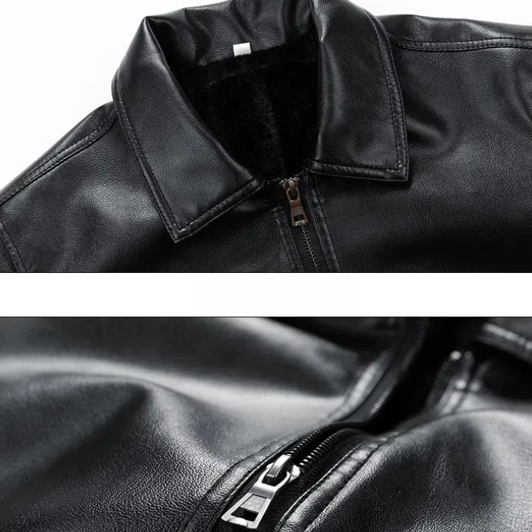 Blouson Aviateur en Cuir Homme Belmont – Bomber Cuir Grain Souple à Col Montant