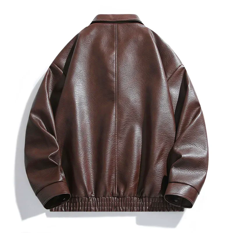 Blouson Aviateur en Cuir Vintage Homme Tarbes – Bomber Cuir Brut Zippé à 3 Poches
