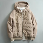 Manteau à Capuche Homme Corbières – Parka Chaude en Coton à Capuche Ajustable et Poches Chauffe-Mains