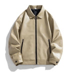 Blouson Aviateur en Cuir Homme Belmont – Bomber Cuir Grain Souple à Col Montant