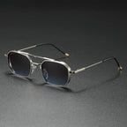 Lunettes de Soleil Aviateur Rétro Homme Juan-les-Pins – Monture Aluminium Légère, Verres Dégradés UV400