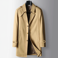 Pardessus Homme Duras – Manteau Mi-Long Ajusté à Épaulettes et Boutonnage Trois Boutons