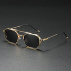 Lunettes de Soleil Aviateur Rétro Homme Juan-les-Pins – Monture Aluminium Légère, Verres Dégradés UV400