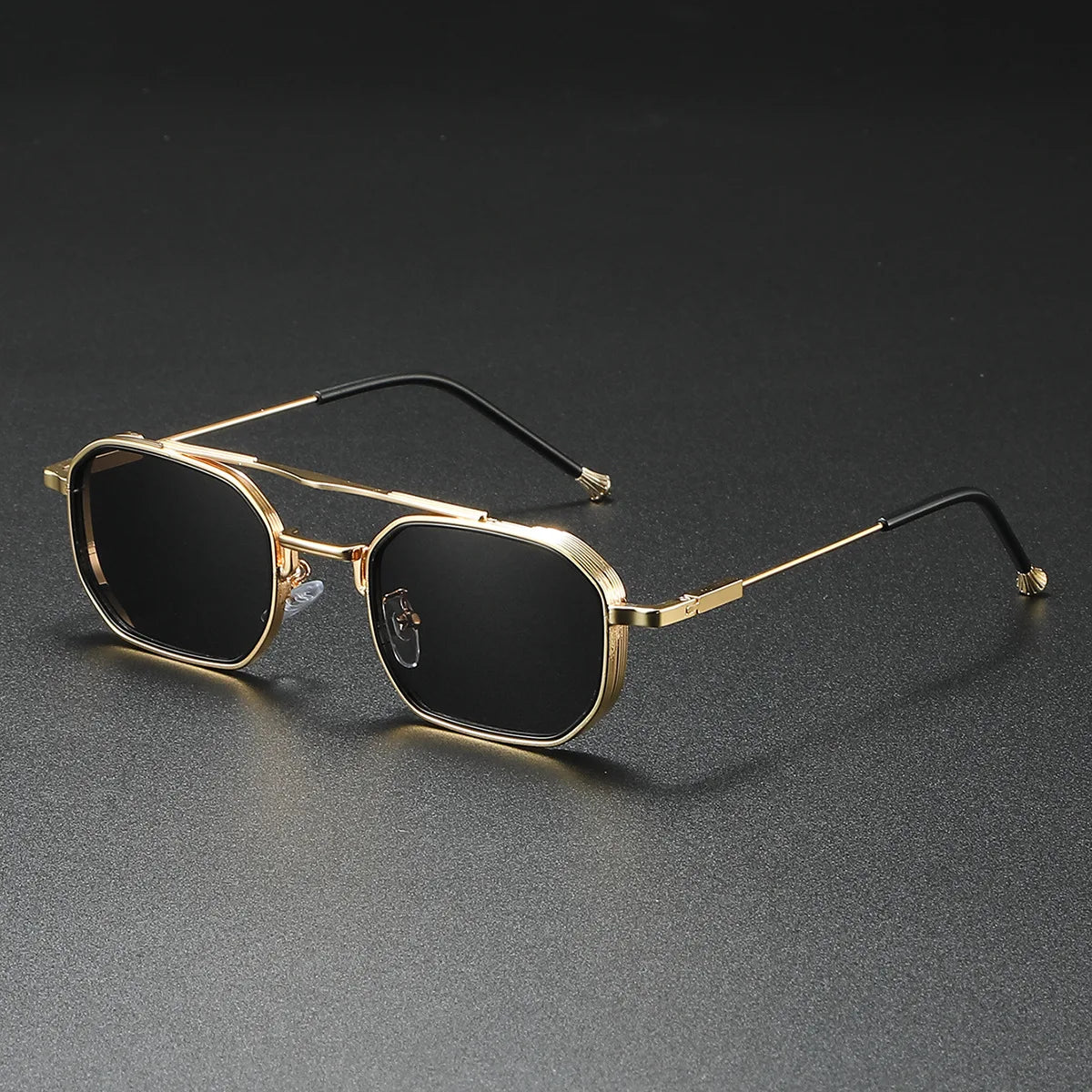 Lunettes de Soleil Aviateur Rétro Homme Juan-les-Pins – Monture Aluminium Légère, Verres Dégradés UV400