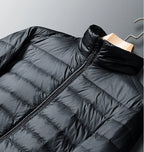 Doudoune Légère Homme Chablis – Veste Matelassée Coupe-Vent Garnie de Duvet de Canard