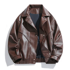 Blouson Aviateur en Cuir Vintage Homme Tarbes – Bomber Cuir Brut Zippé à 3 Poches