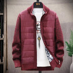 Veste Polaire Zippée Homme Camille – Pull Zippé Isolé Duvet de Canard à 3 Poches