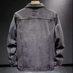 Veste en Jean Trucker Homme Lozère – Veste Denim Délavée Boutonnée à Col Classique