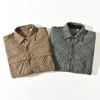 Chemise à Carreaux Homme Hyères – Chemise en Laine et Coton Workwear Manches Longues