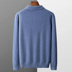 Polo Manches Longues en Laine Mérinos Homme Vernon – Polo Maille Élégant et Extensible