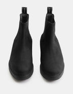 Bottines Imperméables en Nubuck Homme Rivoli – Boots à Élastiques Marron Foncé, Style Smart Casual