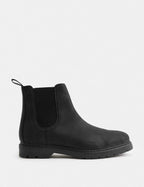 Bottines Imperméables en Nubuck Homme Rivoli – Boots à Élastiques Marron Foncé, Style Smart Casual