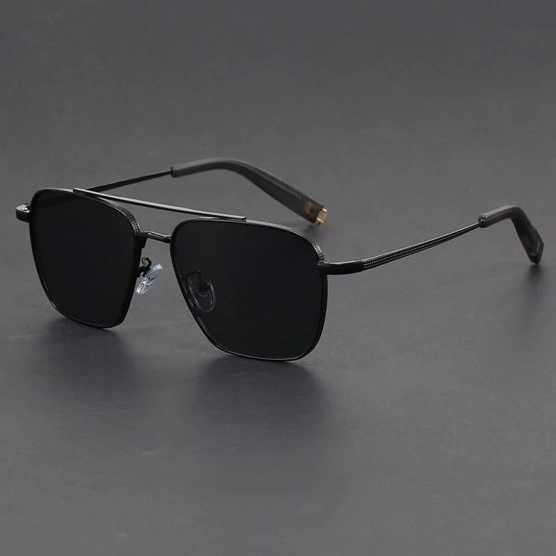 Lunettes de Soleil Aviateur Homme Saint-Tropez – Monture Titane Légère, Verres Anti-Rayures UV400