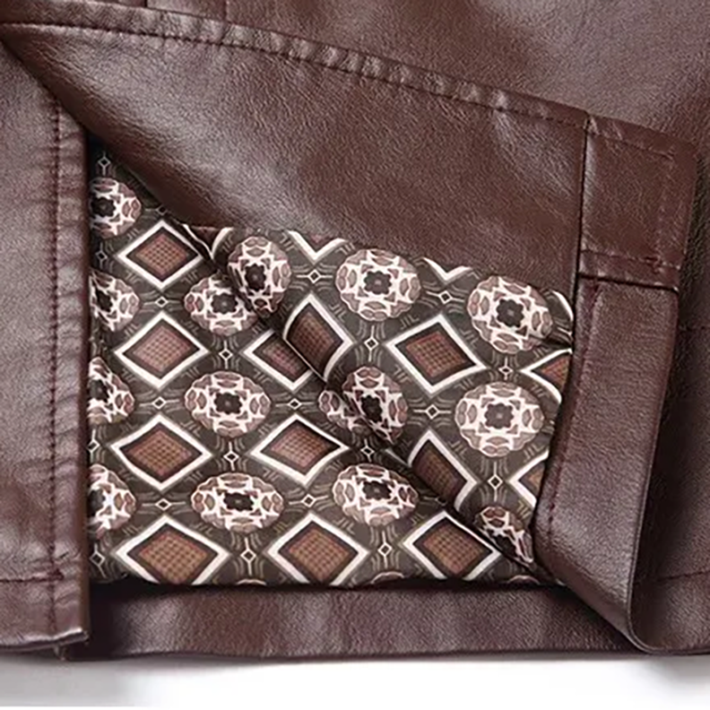 Veste en Simili Cuir Homme Cannes – Blouson Boutonné Style Italien Années 60, Finition Mate