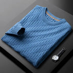 Pull Jacquard en Laine Homme Colmar – Haut Manches Longues Maille Texturée Extensible
