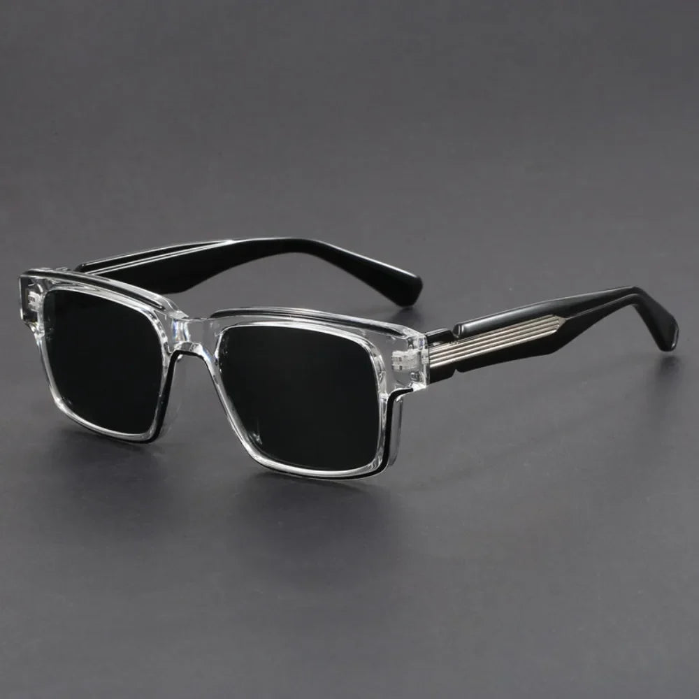 Lunettes de Soleil Carrées Rétro Homme Riviera – Monture Épaisse Légère, Protection UV400