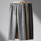 Pantalon Jogging en Coton Homme Saint-Malo – Jogger Décontracté Délavé à Cordon et Poches Profondes